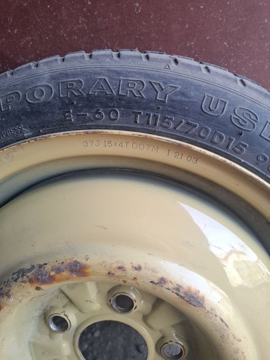 Продавам резервна гума от мазда 6