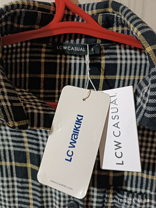 Рубашка в клетку Waikiki. Новая. Размер оверсайз. От 44 до 50 размер