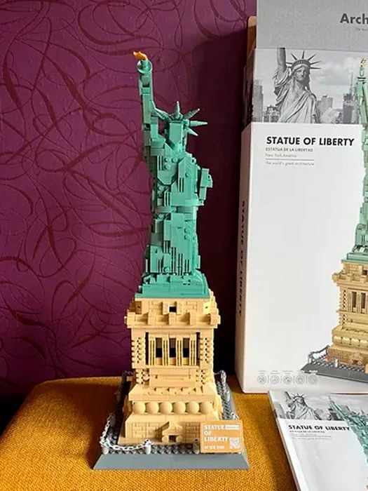 Конструктор Статуя Свободы Нью-Йорк, лего, 1577 деталей, ig3
