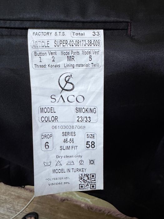 Черный Костюм шалбар