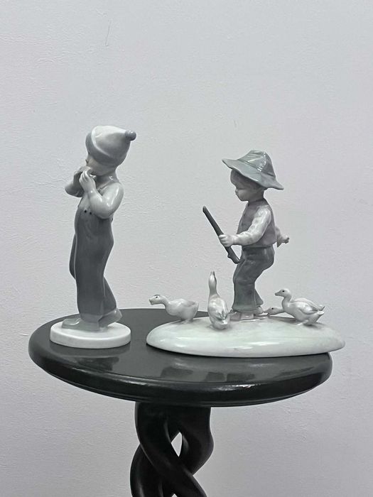 Set statuete bibelouri germane MO Metzler & Ortloff bibelou portelan