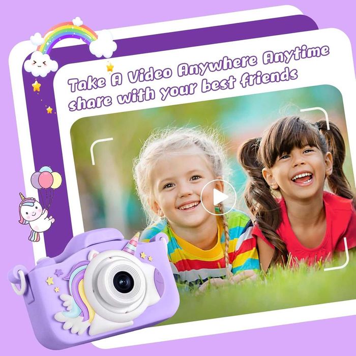 Нова, проверена 48MP детска камера за момичета и момчета 3-12 години