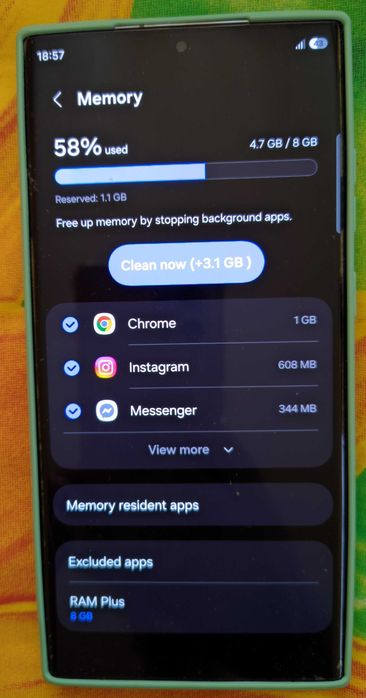 Samsung S23 Ultra 8+8 RAM / 256GB памет