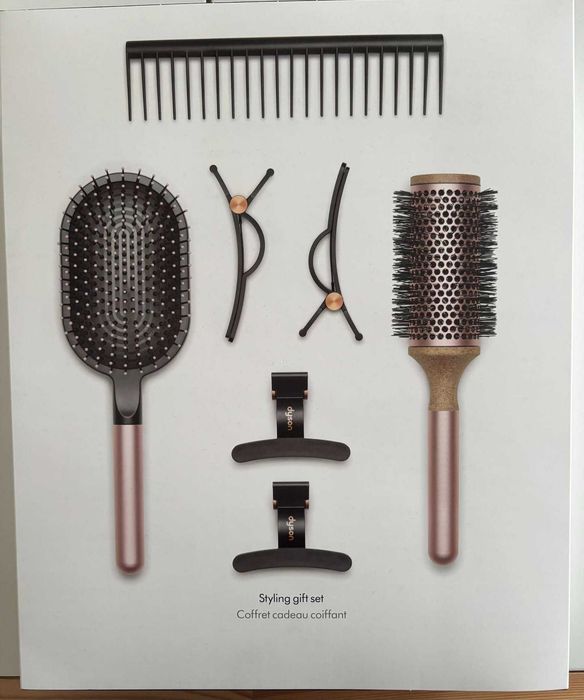 Dyson - Комплект от четка за коса и кръгла четка за придаване на обем