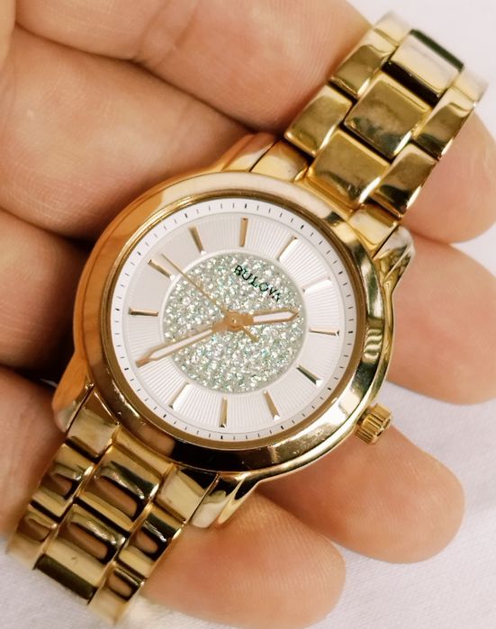 Ceas de damă Bulova 97L147 cu cristale swarovski, analog, Quartz, Otel