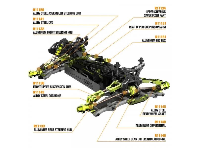 Rc car haqiqiysport hobby pubgdagiMashina firminni 1:10 temir uzatmali