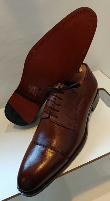 Pantofi derby 43 44 de lux lucrati manual La Maison Du Chausseur NOI