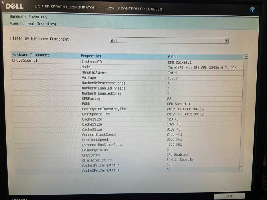 Dell PowerEdge T310 Xeon X3430, 16GB RAM, PERC 6/i SAS/SATA, сървър