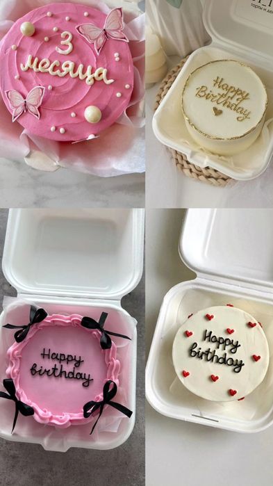 Бенто торт. Торт мини