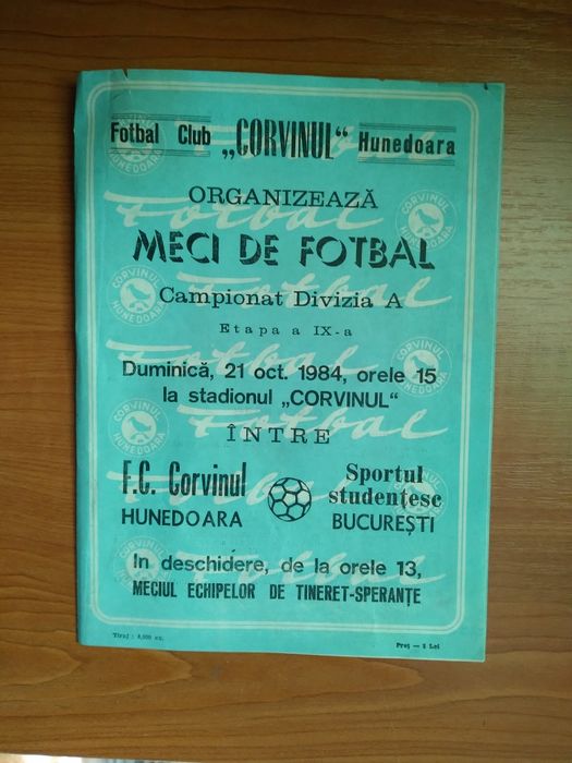 6 programe de fotbal. Toate 6=100lei.