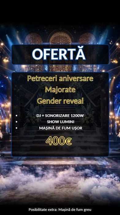 DJ Botez Nunta Majorat Aniversare - Bucuresti Ilfov Constanta Ialomita Prahova Ploiesti Brasov Giurgiu Calarasi - Petrecere Evenimente private