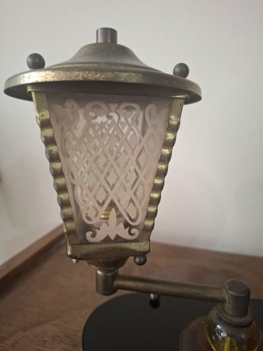 Винтидж лампа комплект с вграден часовник .