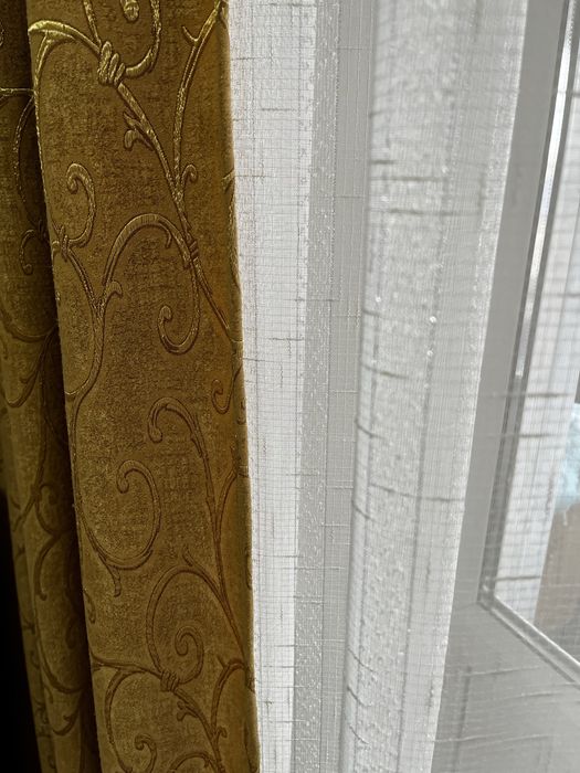Продам готовые шторы с тюлью