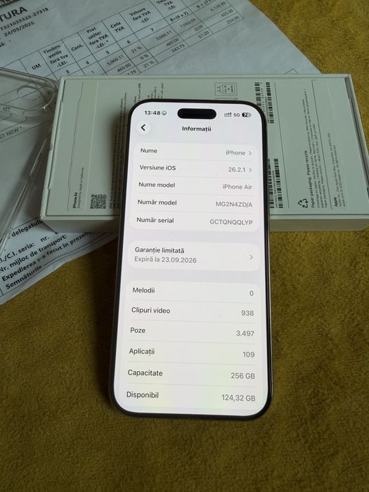 Schimb iPhone Air gold