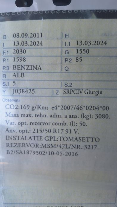 Capota tragar far opel astra j break 1.6 benzina gpl carlig remorca usa  motor cutie caseta directie