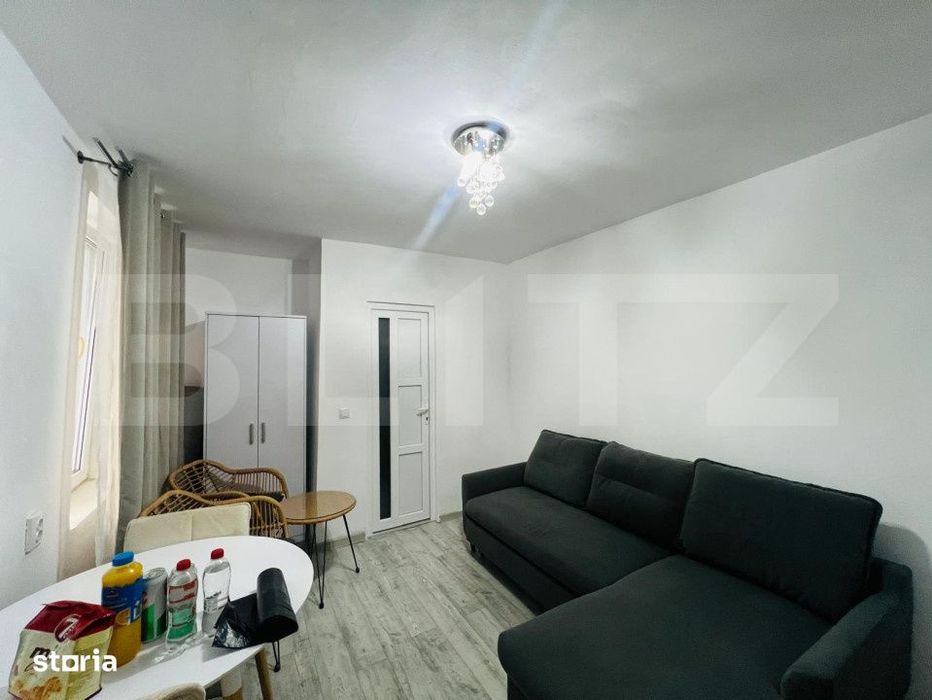 Garsoniera in centrul Clujului, 19 mp, 15 mp terasa, zona strazii Bari