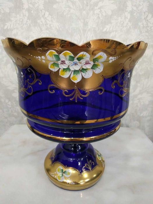 Ваза для фруктов Богемия ,Чехия.