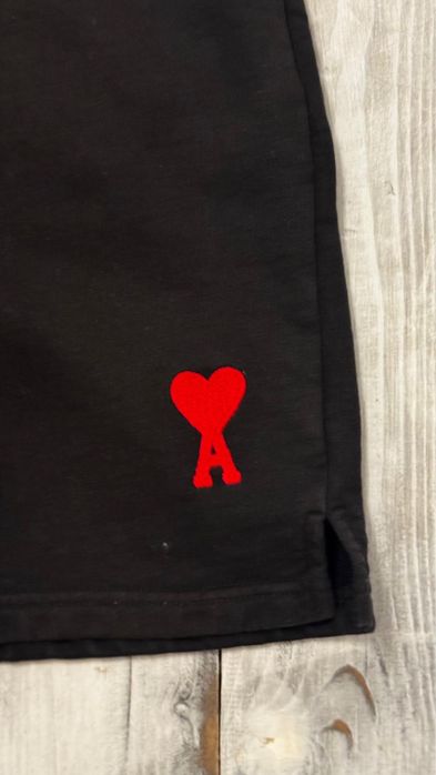 Ami Paris  Pantaloni Scurti Tonal Negri, Marimea S, 100% Bumbac