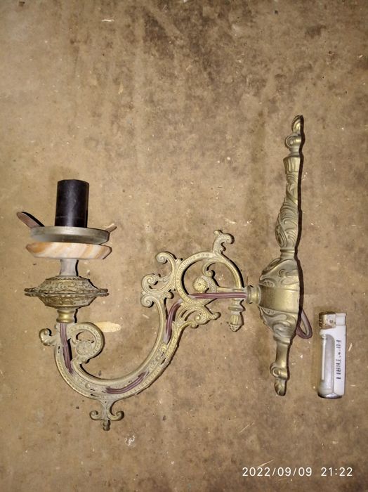 Бра настенные, латунные.