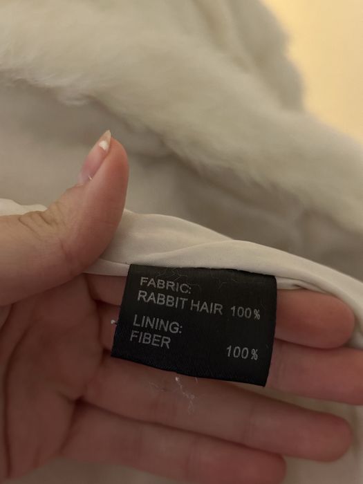 Jacheta din blana naturala de iepure