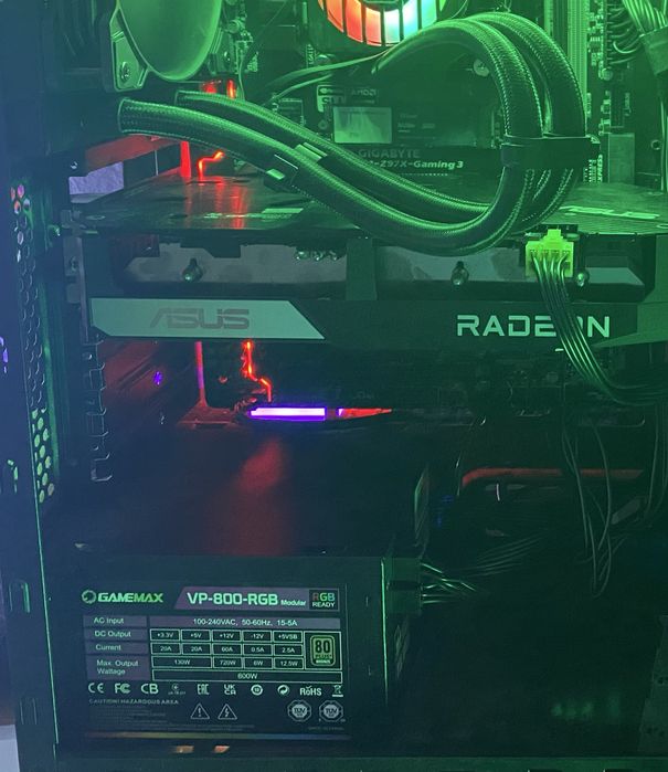 Sursa PC GAMEMAX VP-800 RGB, 800W, 120mm, 80 Plus Bronze, Semi Modular