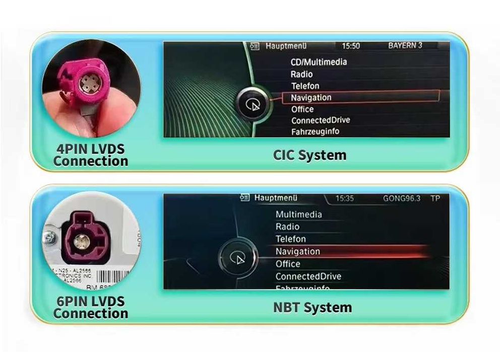 Мултимедия 10,25″ за BMW X3 X4 F25 F26 навигация CARPLAY DSP GPS