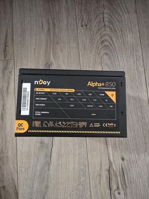 Sursa nJoy Alpha+, 80+ Gold, 850W in garantie