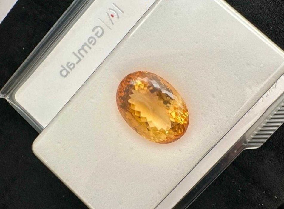 Citrin natural gigant 35.09 ct - Sigilat