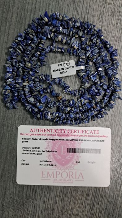 Colier nou Lapis natural 120 cm