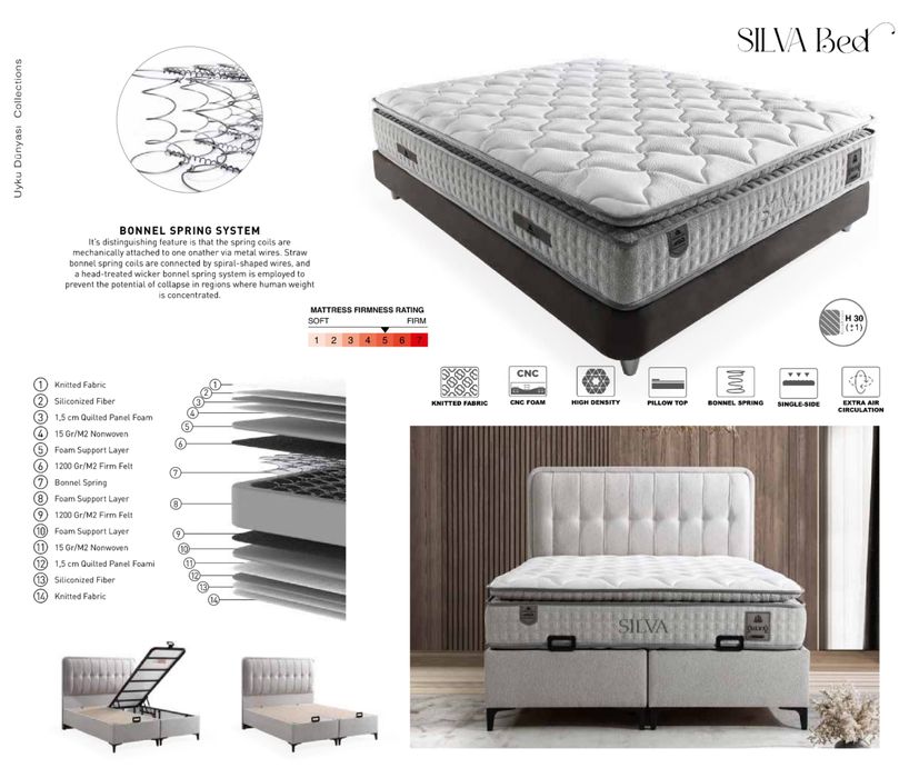 Тапицирано легло Silva