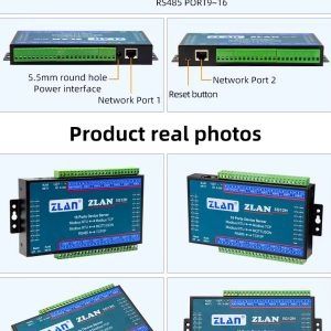 ZLAN5G12H – 16-портов RS485 сериен сървър, TCP/IP gateway, индустриале