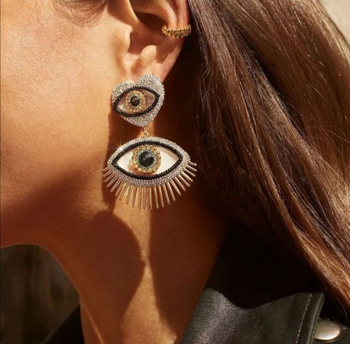 Серьги посеребрянные, ювелирный сплав