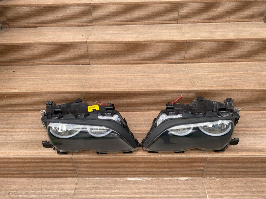 Оригинални фарове за BMW e46 face седан/комби с нови ангелски