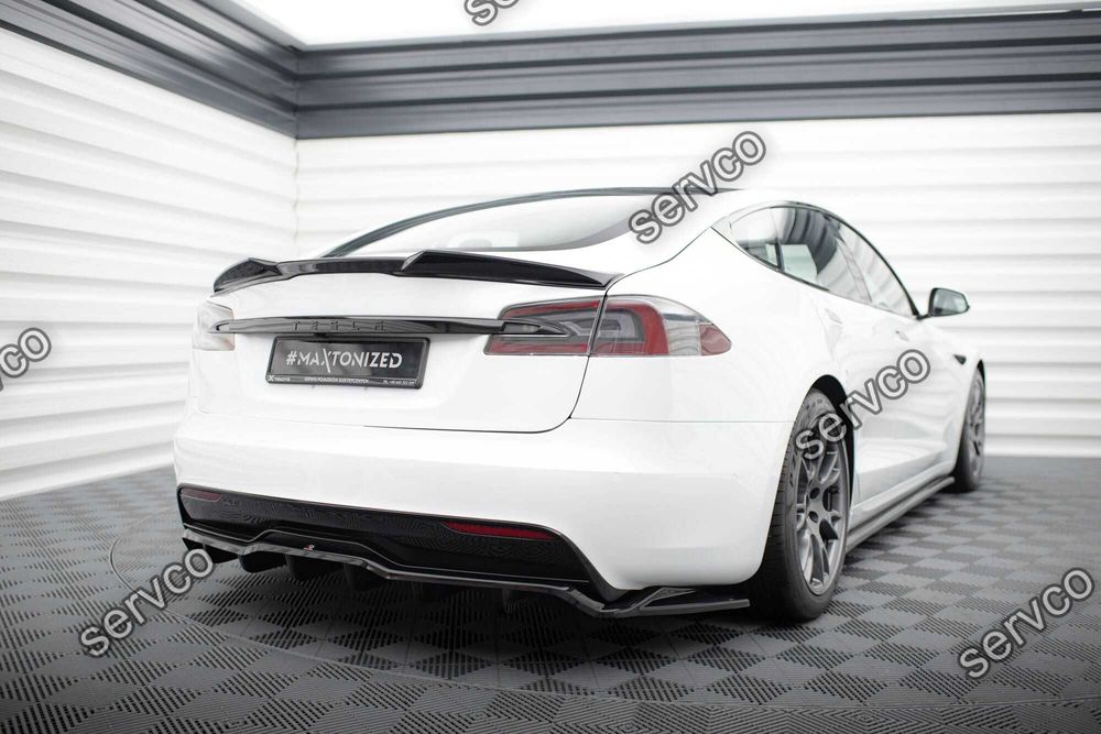 Eleron spoiler cap Tesla Model S Plaid Mk1 2021- v1 - Maxton Design