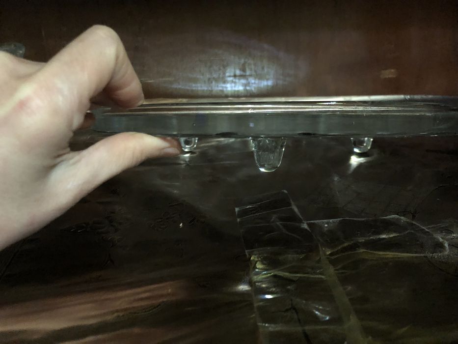 Хрустальная тортница и хрустальные фужеры