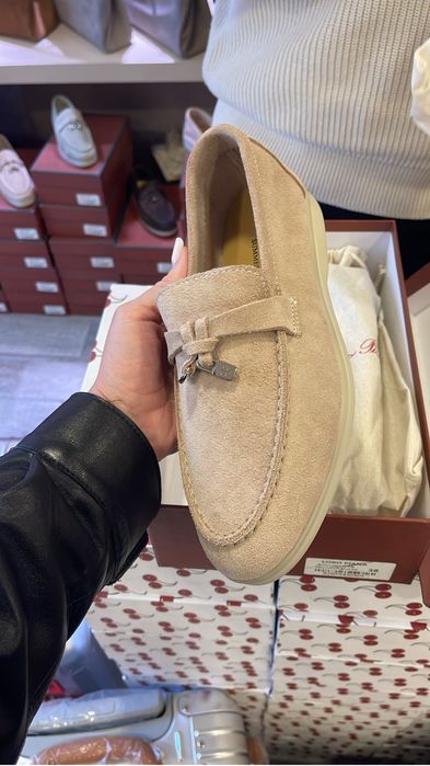 Mocasini Loaferi Loro Piana piele naturala