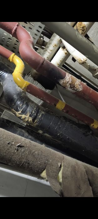 Работа с трубами утечки