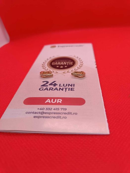 Cercei copii aur 14K 1.88g (Ag16 Moldova b33171.4) - Garantie 2 ani!