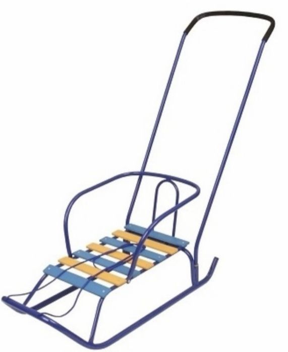 Санки в отличном состоянии, самокат в подарок