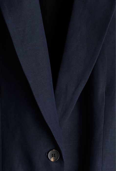 Ново дамско обемно ленено сако H&M