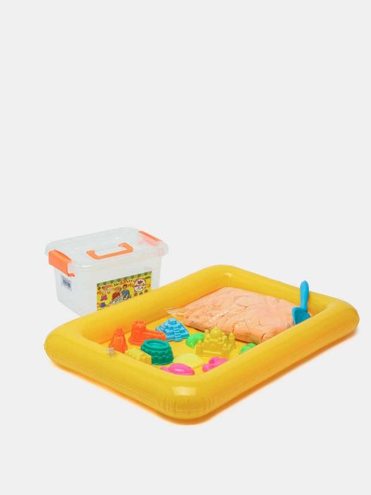 Кинетический песок для лепки и творчества, цветной, в сундучке | Qum