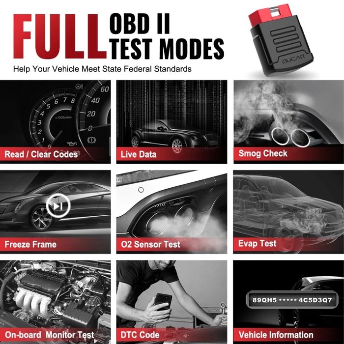 MUCAR BT200 Профессиональный мультимарочный автосканер