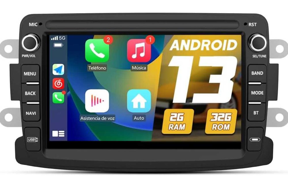 Junsun Android Автомобилна Мултимедия 7" - CarPlay, Android Auto, Bluetooth, WiFi