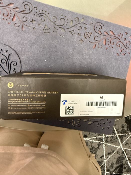 Coffe grinder Chestnut C3S Pro black nou