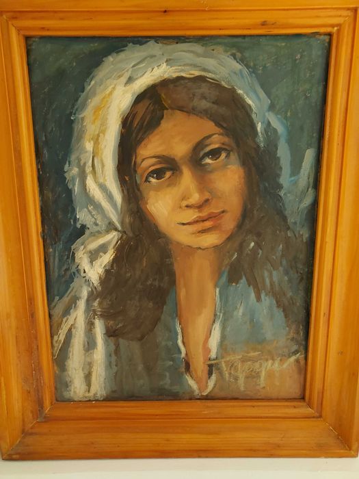 Tablou semnat Tereza Gogu (1919-2019) artsta din Piatra Neamț