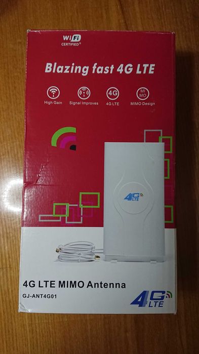 Комнатная антенна MIMO 2х2 LTE для улучшения скорости 3G/4G интернета