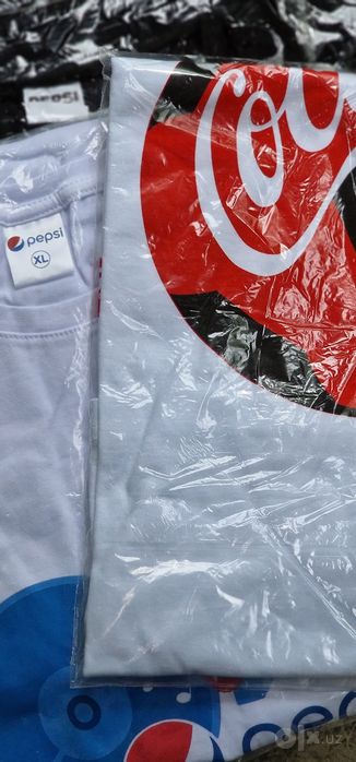 Футболки с логотипом Pepsi/CocaCola