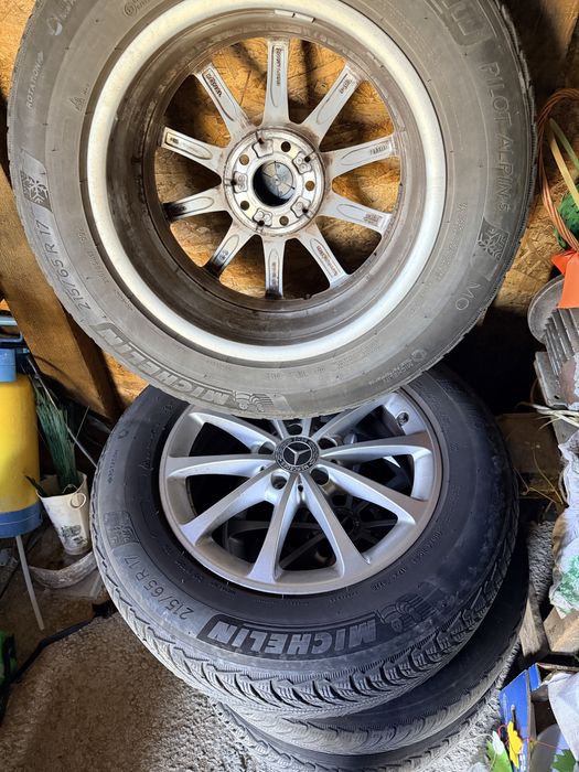 Jante originale Mercedes R17 A-Class W177 + anvelope Michelin Pilot Alpin 5 (DOT 2022)