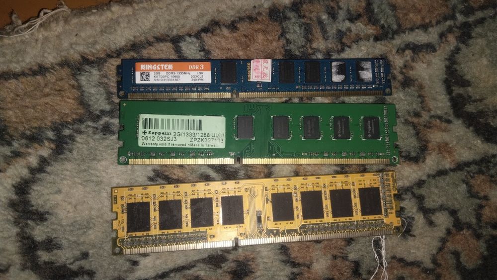 Озу DDR3 2+2+4 гб