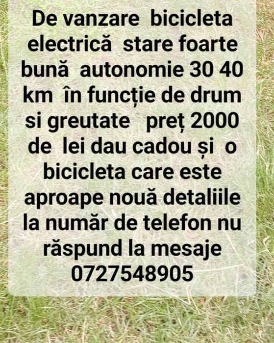Bicicleta electrică +bicicleta